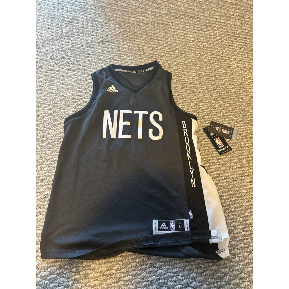 Adidas Brooklyn  Nets‎ Blank Swingman Jersey Black Youth Size Large New W/Tags